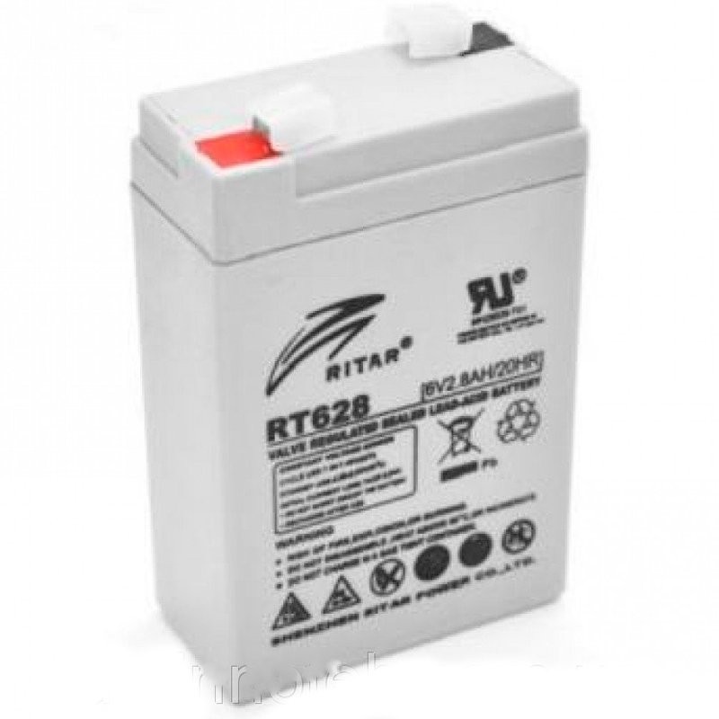 Batería Ritar RT628 6V 2.8Ah AGM