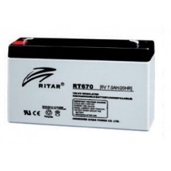 Ritar RT670 battery 6V 7Ah AGM