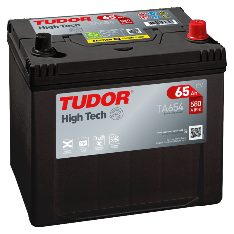 Batterie Tudor TA654 12V 65Ah