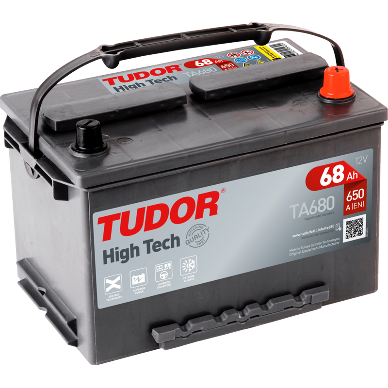 Batterie Tudor TA680 12V 68Ah