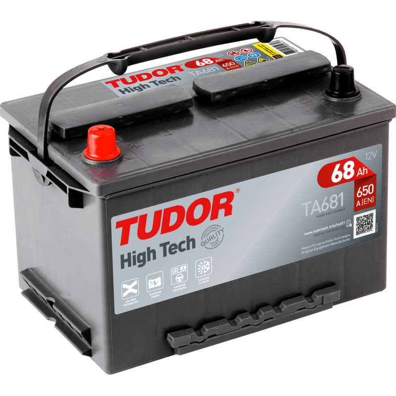 Bateria Tudor TA681 12V 68Ah