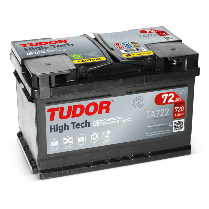 Tudor TA722 battery 12V 72Ah