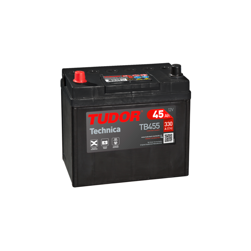Bateria Tudor TB455 12V 45Ah