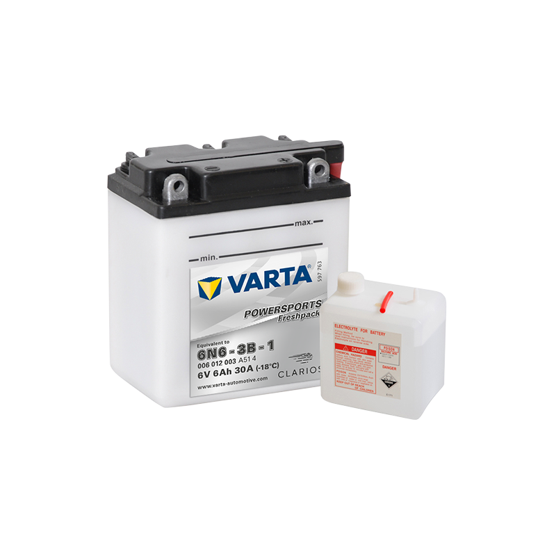 Batteria Varta 6N6-3B-1 006012003 6V 6Ah (10h)