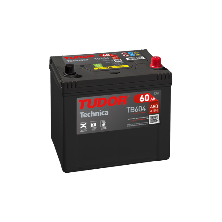 Bateria Tudor TB604 60Ah - 1