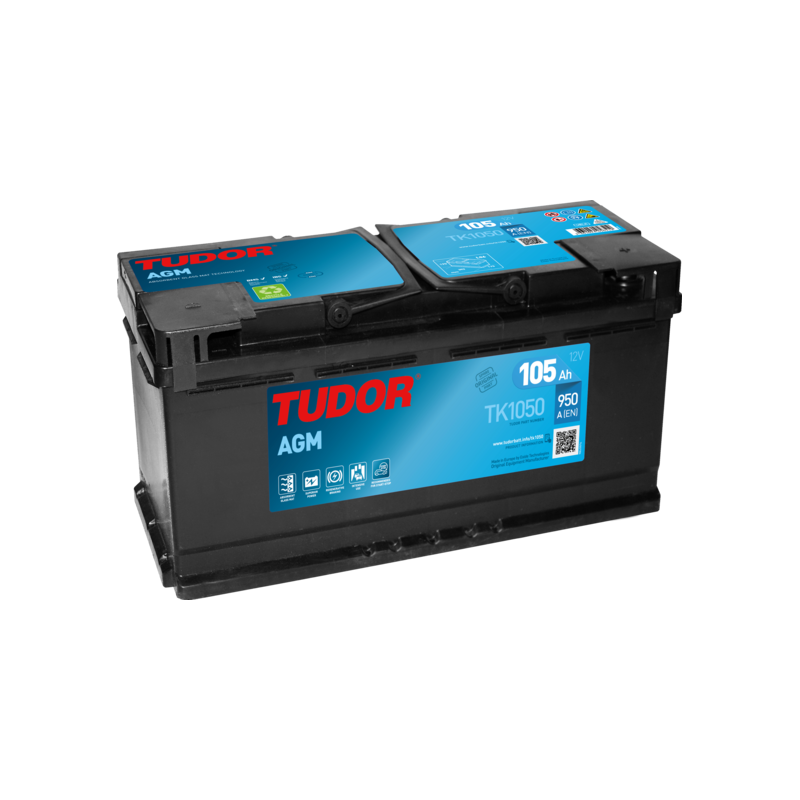Batería Tudor TK1050 12V 105Ah AGM