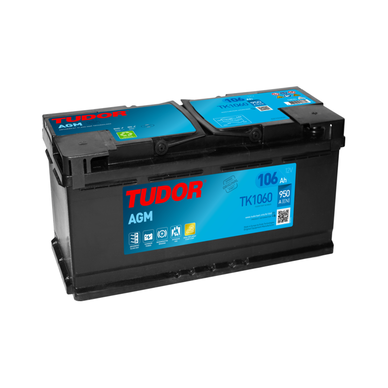 Tudor TK1060 battery 12V 106Ah AGM