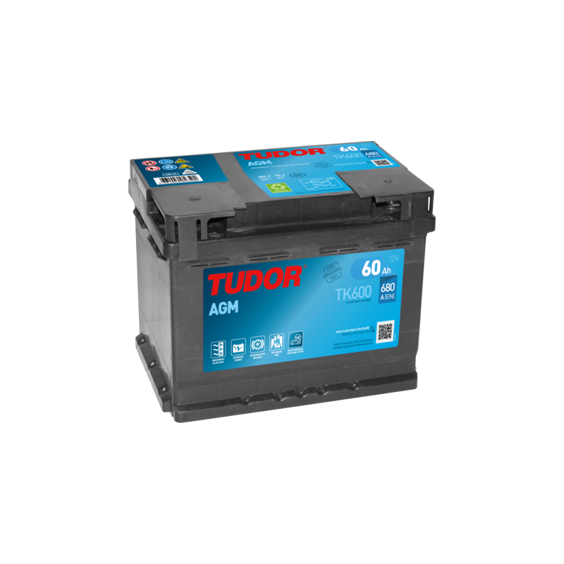 Batería Tudor TK600 12V 60Ah AGM