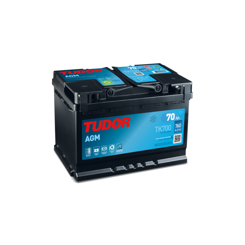 Tudor TK700 battery 12V 70Ah AGM