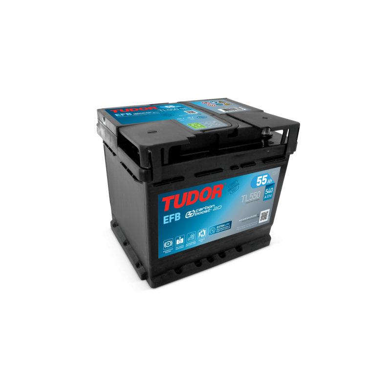 Tudor TL550 battery 12V 55Ah EFB