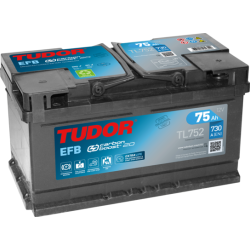 Batería Tudor TL752 12V 75Ah EFB