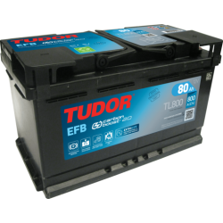 Tudor TL800 battery 12V 80Ah EFB