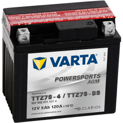 Varta TTZ7S-4 TTZ7S-BS 507902011 battery 12V 5Ah (10h) AGM
