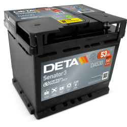 Bateria Deta DA530 12V 53Ah