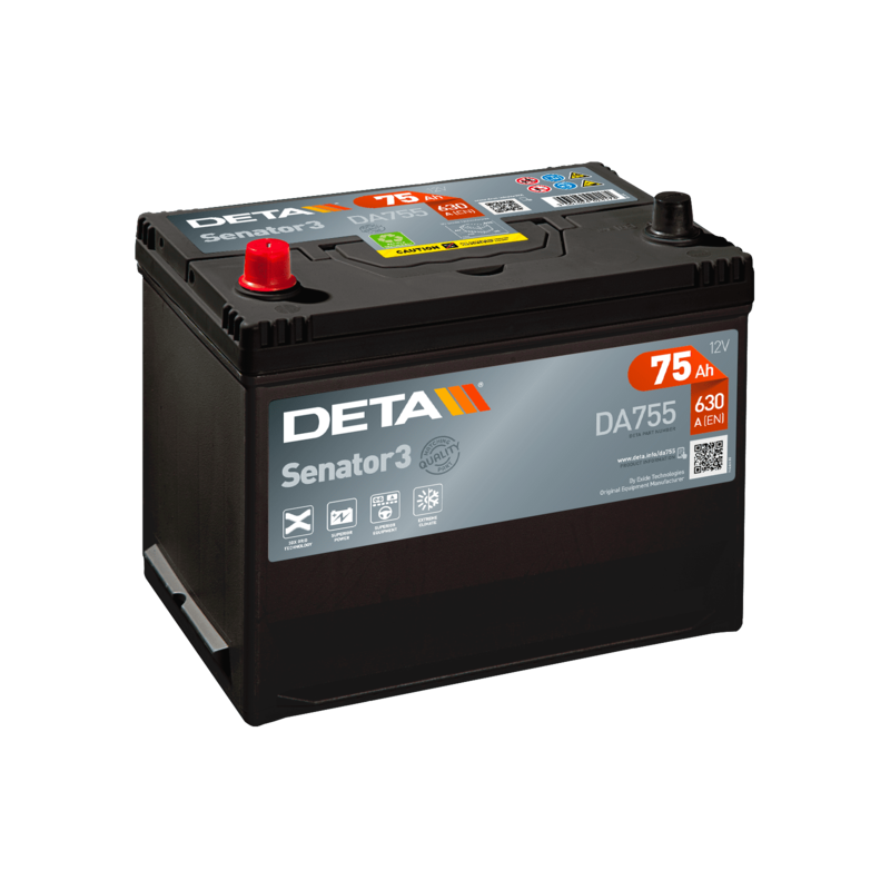 Bateria Deta DA755 12V 75Ah