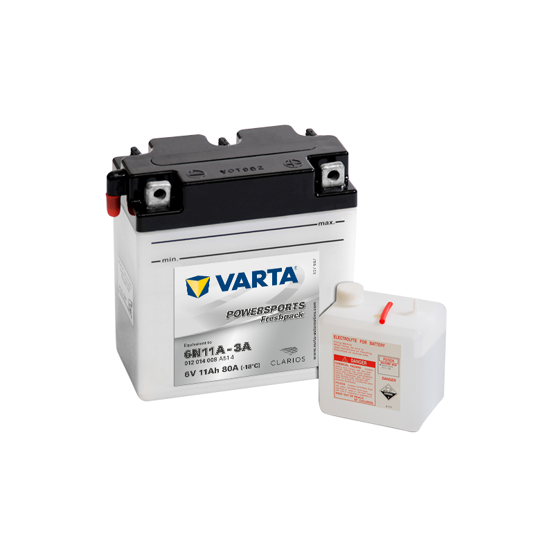 Batería Varta 6N11A-3A 012014008 6V 11Ah (10h)