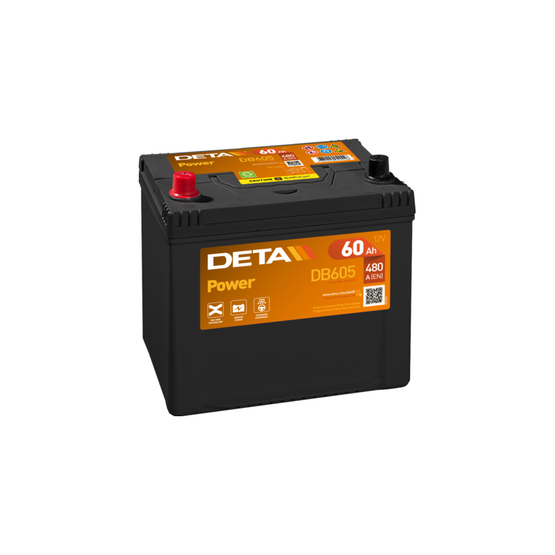 Batería Deta DB605 12V 60Ah
