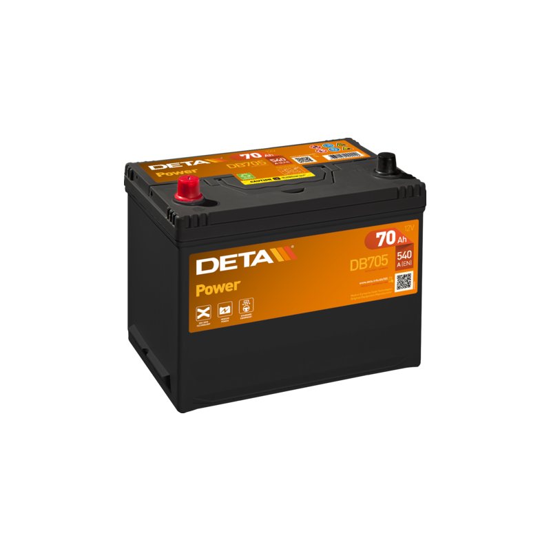 Batería Deta DB705 12V 70Ah