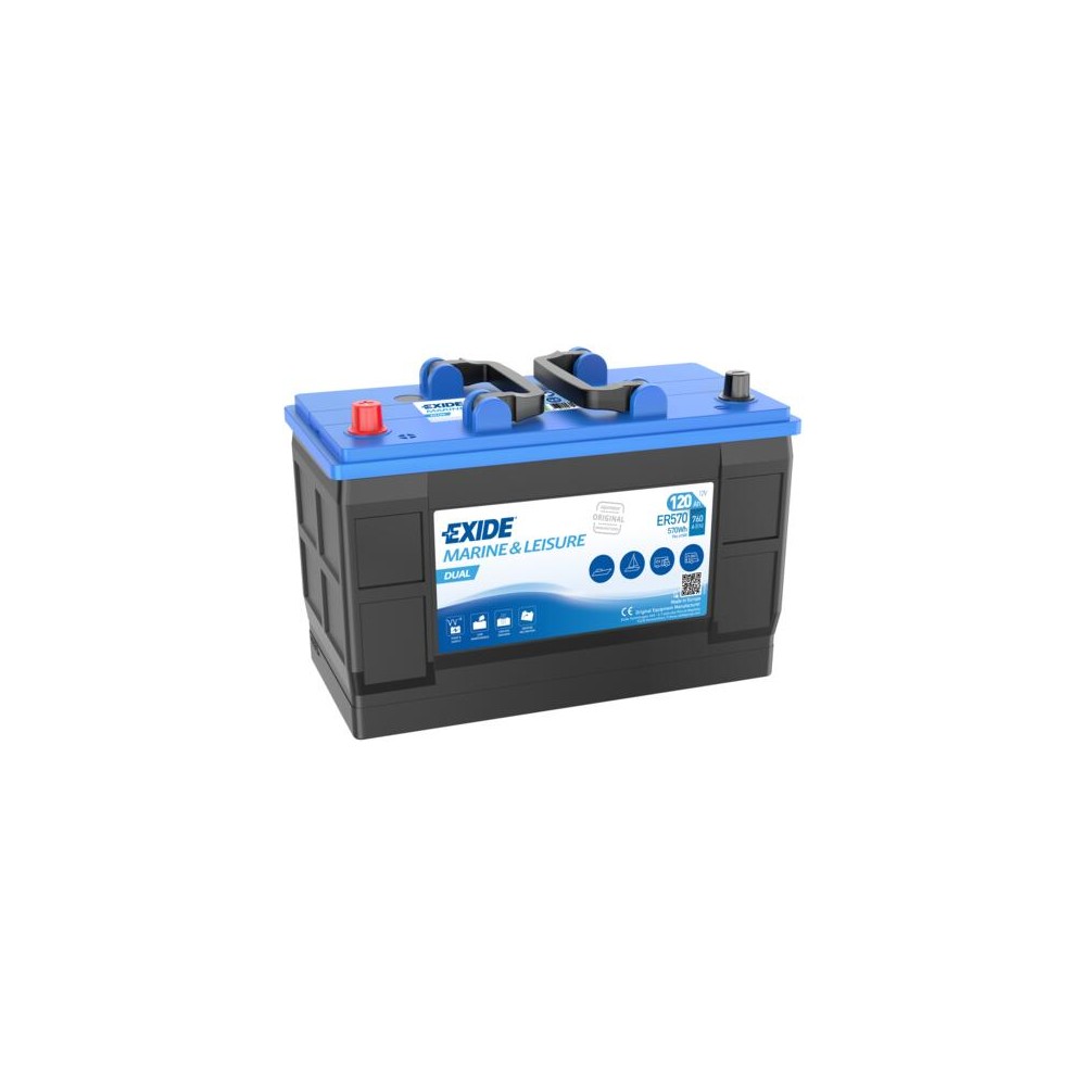 Batería de barco Exide ER570 120Ah 12V 760A | eurobateria.es