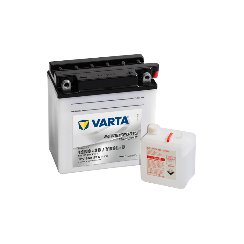 Varta 12N9-3B YB9L-B 509015008 battery 12V 9Ah (10h)