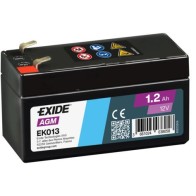 Batterie de voiture Exide EK013 1.20Ah 12V 18A | eurobateria.es