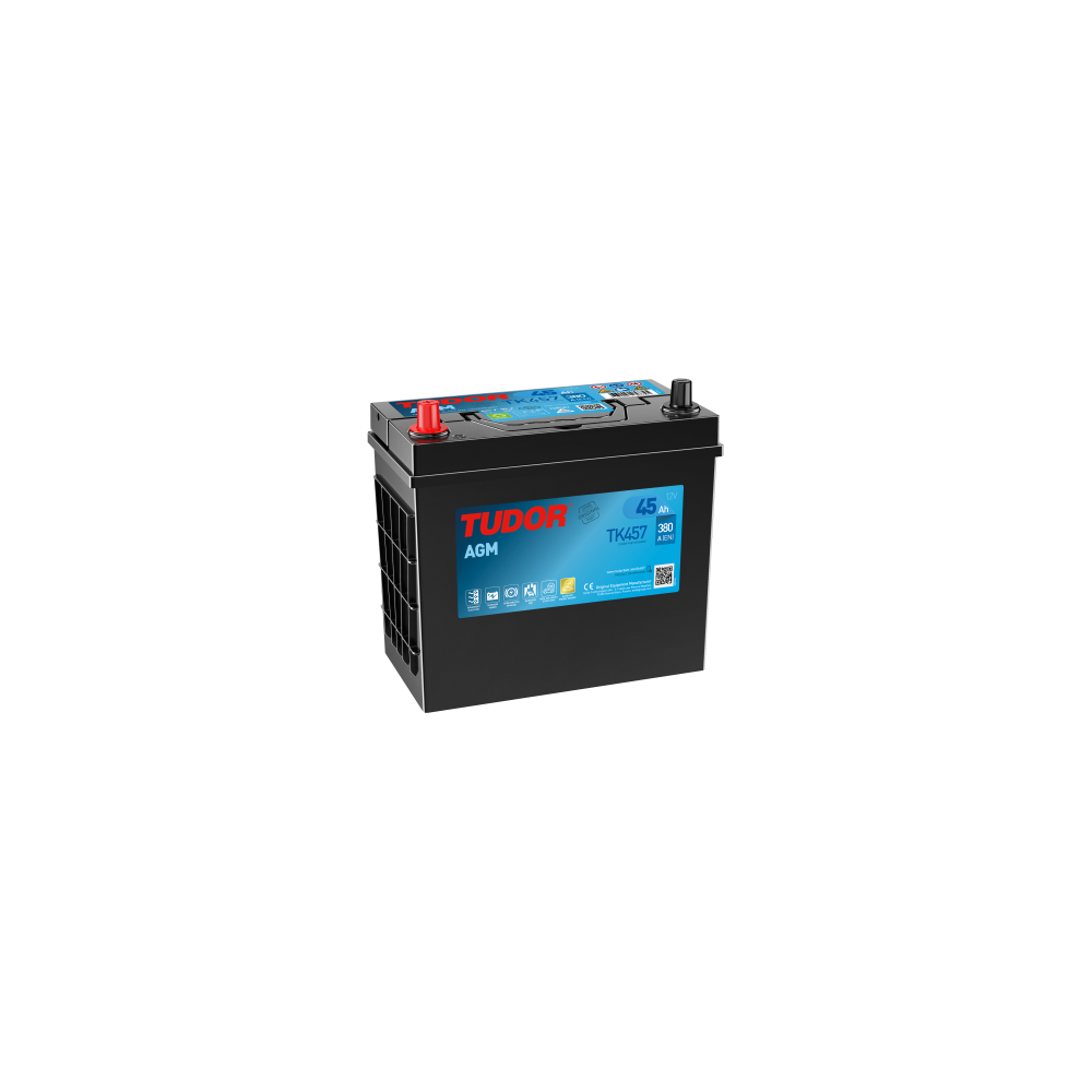 Batteria ausiliaria Tudor TK457 45Ah 12V 380A | eurobateria.es