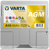 Bateria auxiliar Varta A10 40Ah 12V 420A | eurobateria.es