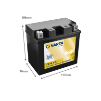 Batteria per moto Varta 506909010 6Ah 12V 100A | eurobateria.es