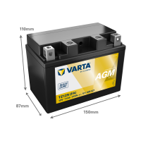 Bateria de mota Varta 511909021 11Ah 12V 210A | eurobateria.es