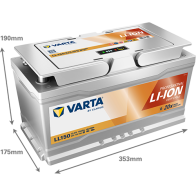 Batería de barco Varta LL150 150Ah 12.80V | eurobateria.es