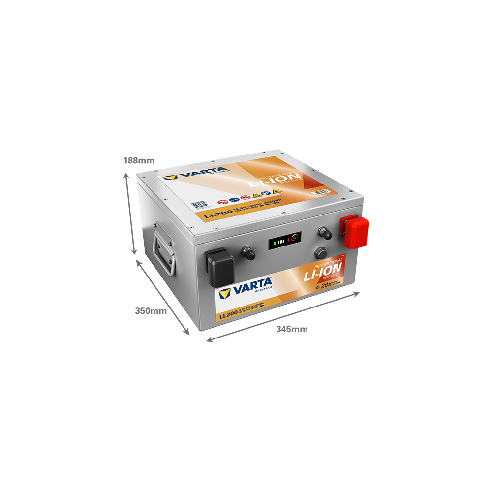 Bootsbatterie Varta LL200 200Ah 12.80V | eurobateria.es