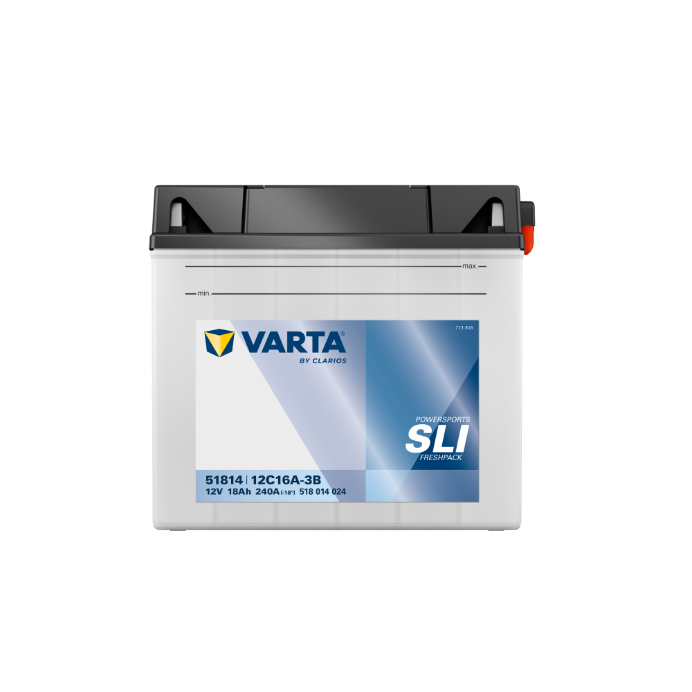 Batteria per moto Varta 518014024 18Ah (10h) 12V 240A | eurobateria.es