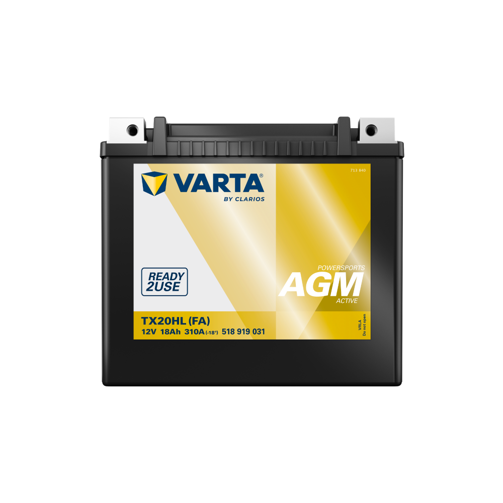 Batteria per moto Varta 518919031 18Ah (10h) 12V 310A | eurobateria.es