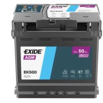 Batteria ausiliaria Exide EK500 50Ah 12V 570A | eurobateria.es