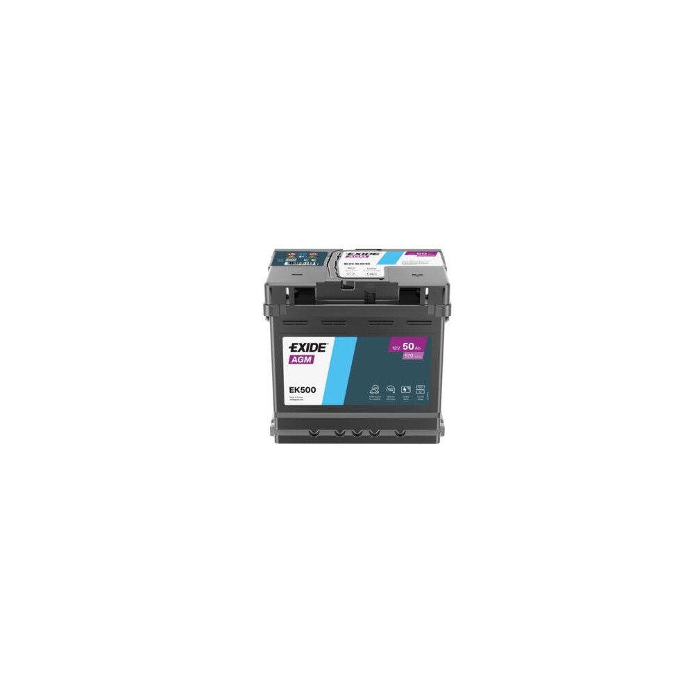 Batteria ausiliaria Exide EK500 50Ah 12V 570A | eurobateria.es