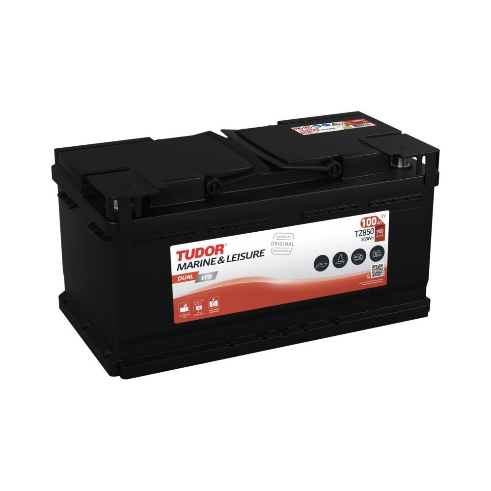 Bateria de barco Tudor TZ850 100Ah 12V 900A | eurobateria.es