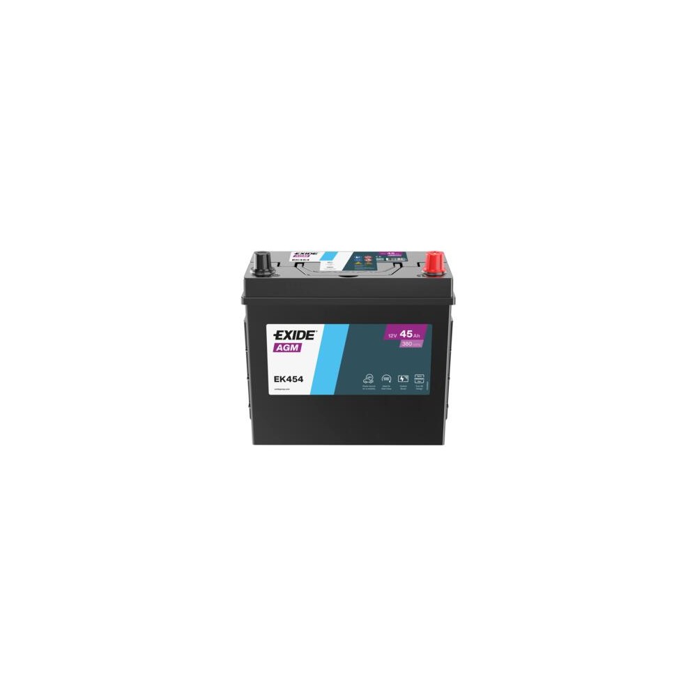 Batterie auxiliaire Exide EK454 45Ah 12V 380A | eurobateria.es