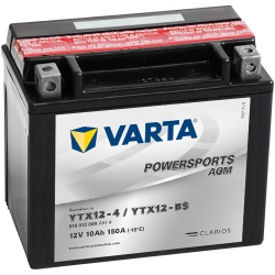Batería Varta YTX12-4 YTX12-BS 510012009 12V 10Ah (10h) AGM