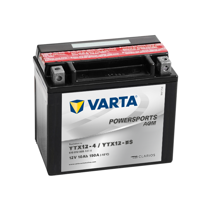 Bateria Varta YTX12-4,YTX12-BS 510012009 10Ah - 2