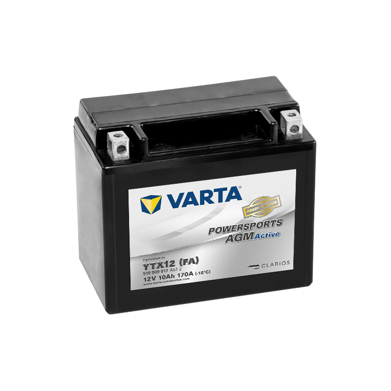 Varta YTX12-4 510909017 battery 12V 10Ah AGM