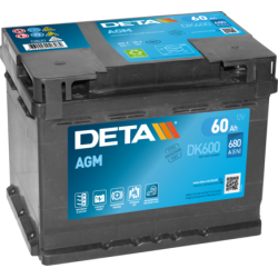Bateria Deta DK600 12V 60Ah AGM
