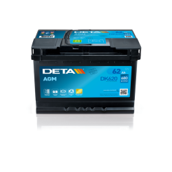 Bateria Deta DK620 12V 62Ah AGM