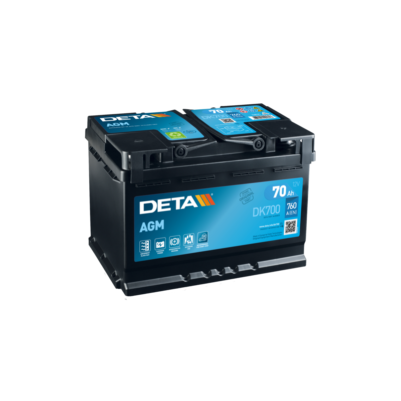Batería Deta DK700 12V 70Ah AGM