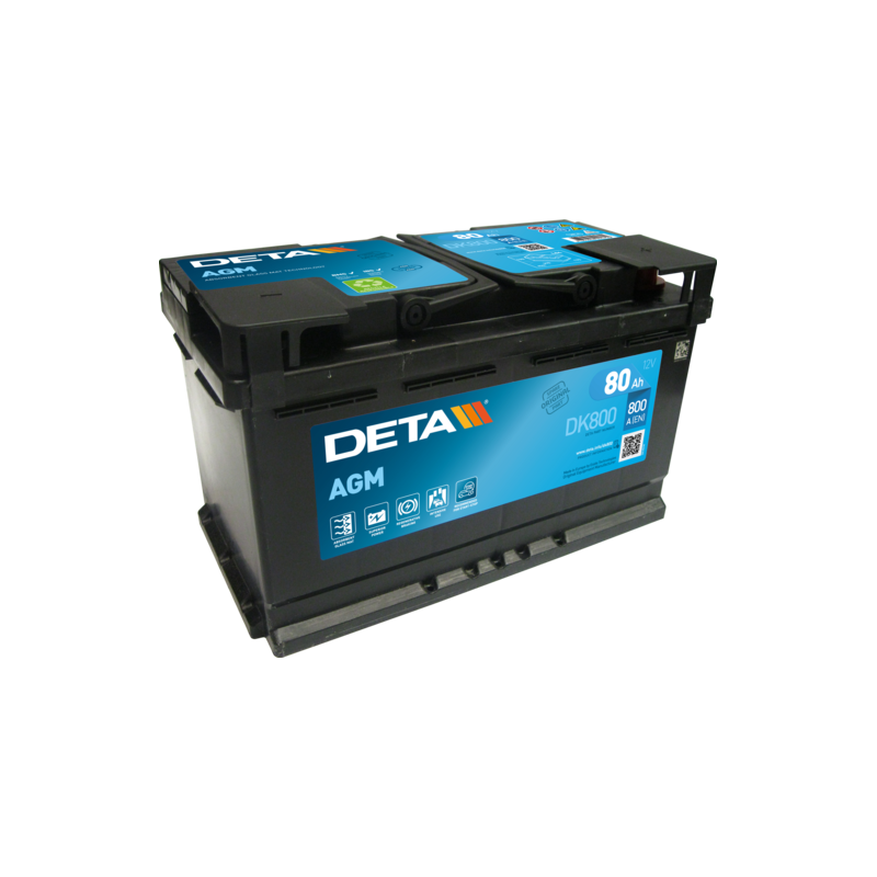 Batteria Deta DK800 12V 80Ah AGM