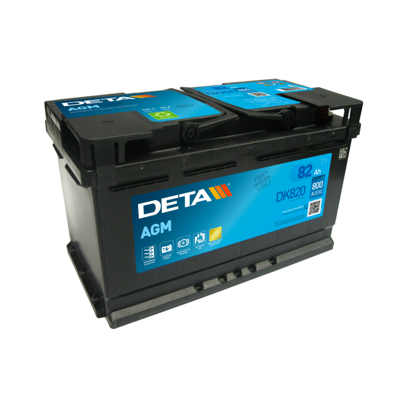 Bateria Deta DK820 12V 82Ah AGM