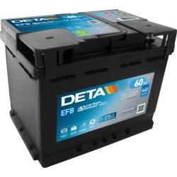 Deta DL600 battery 12V 60Ah EFB