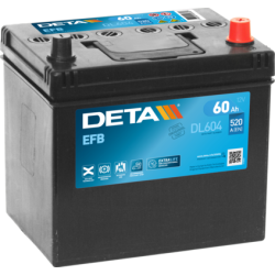Bateria Deta DL604 12V 60Ah EFB