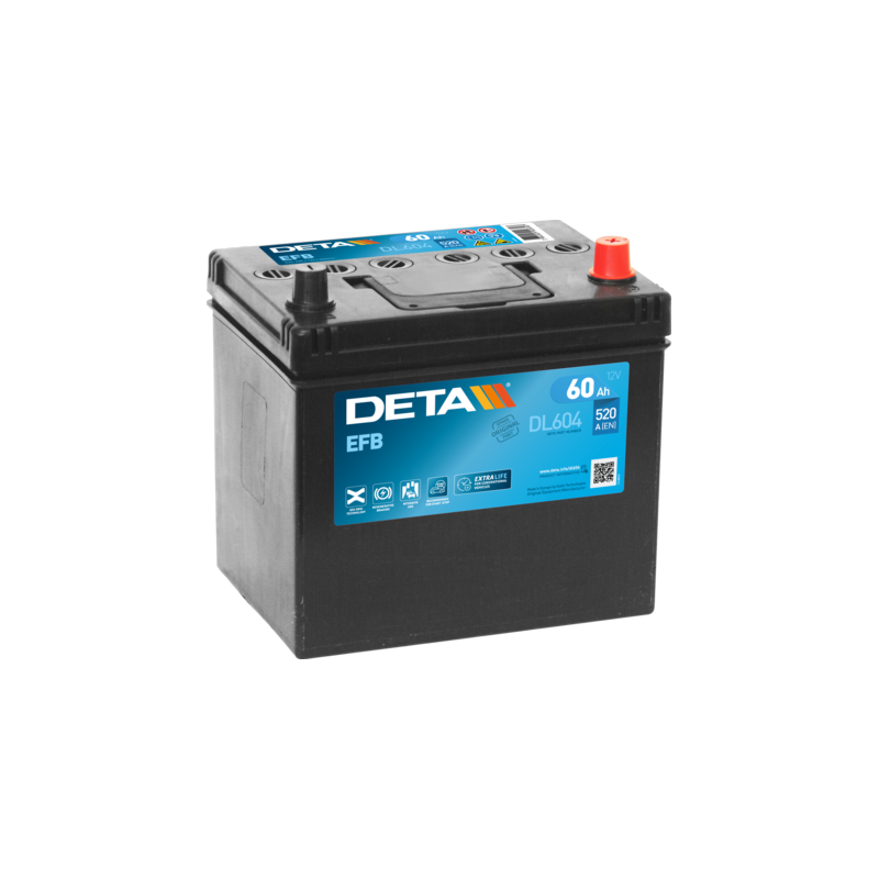Batterie Deta DL604 12V 60Ah EFB