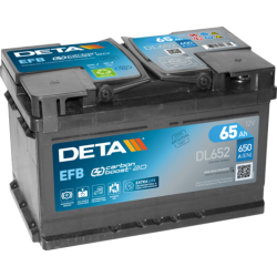 Bateria Deta DL652 12V 65Ah EFB