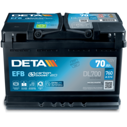 Bateria Deta DL700 12V 70Ah EFB